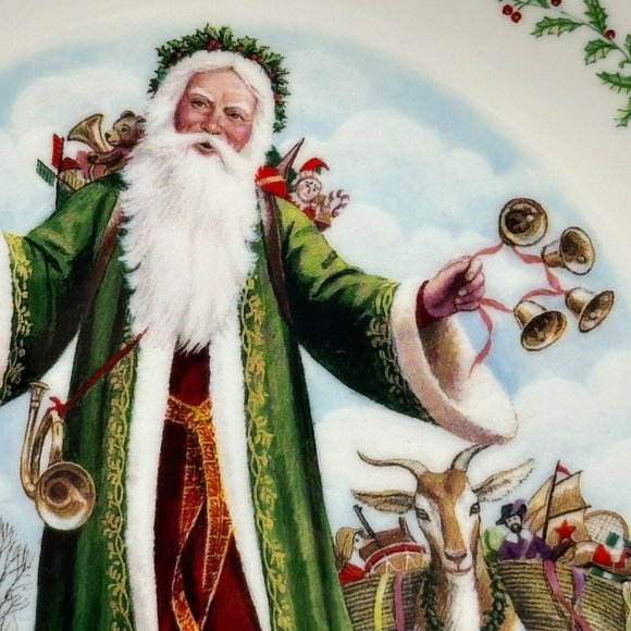 Lenox Father Christmas International Victorian Santas Plate Collection Holiday - Picture 3 of 10